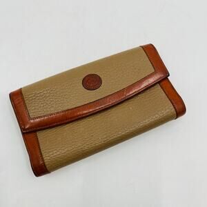 Dooney & Bourke Vintage tan leather Trifold wallet